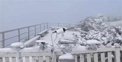 玉山最晚初雪「連下9小時」     他曝「氣象人」該做的事網羨慕：想+1