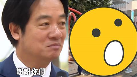 遊樂場驚見「超嗨阿公」狂聊台灣八卦！一看竟是「賴清德本人」網笑：ㄅ級分