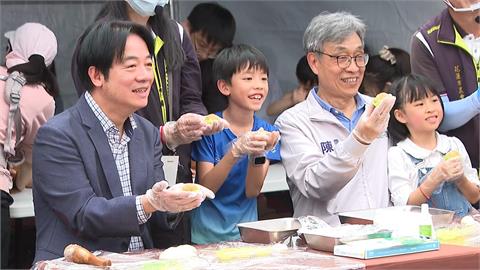 賴總統出席"凱道農玩節"搗麻糬！陳駿季反擊「滅農」質疑
