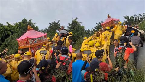 白沙屯媽祖突直衝草叢「爬45度陡坡」！廟方抖「震撼真相」網驚：太玄了
