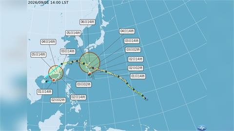 快新聞／沙德爾颱風「死而復生」！專家曝最新預測路徑　「這些地區」慎防豪雨