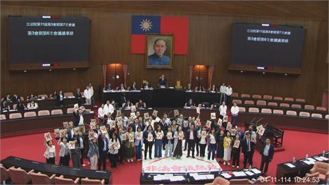 快新聞／兩項爭議公投確認逕付二讀　林楚茵喊罷免：不讓藍白把國會當夜總會