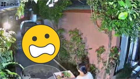 女屋主撞見家門口「男女打野戰」嚇壞！15分鐘上下交纏「激戰畫面」全被錄