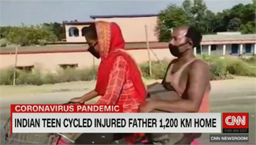 15歲印度女騎腳踏車1200公里　載移工爸爸返鄉