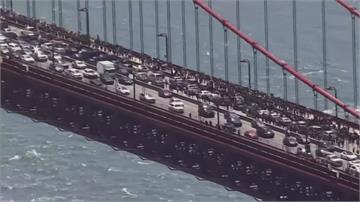 舊金山金門大橋塞爆 美國反警暴遊行遍地開花 