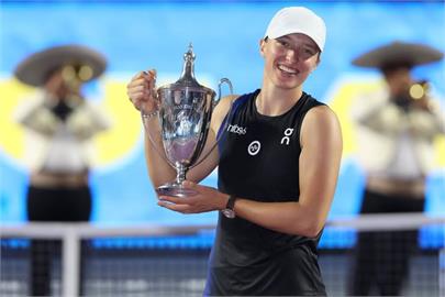 WTA年終賽稱后　斯威雅蒂世界排名重返第1