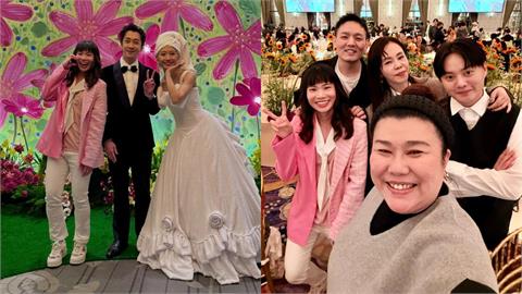 羽球／陳漢典、Lulu婚禮戴資穎也到了！網友超驚豔：這粉色系少女是誰？