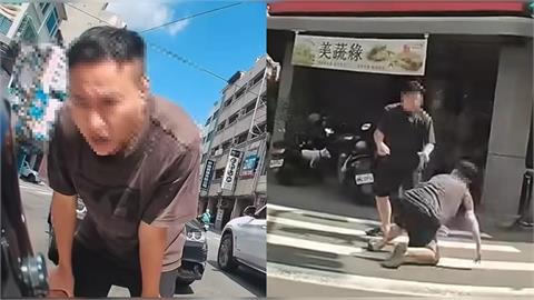 撞飛機車還囂張嗆聲！高雄BMW男「反遭路人爆打在地」荒謬畫面紅到日本：今年最好看
