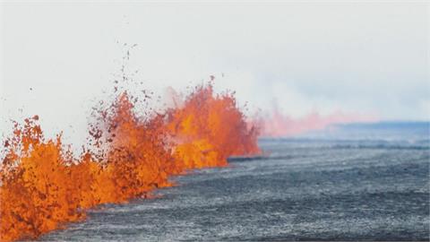 冰島西南部火山壯麗噴發