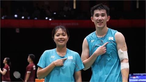 亞運／台灣組合葉宏蔚／詹又蓁奪銅！台灣隊「睽違16年」奪羽球混雙獎牌