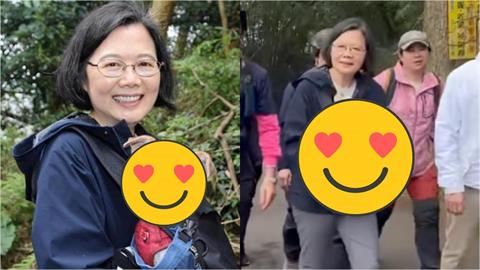 綠營「喘說對決」狂揪爬山、PK體力！蔡英文「揹娃上陣」網震撼：竟然不喘