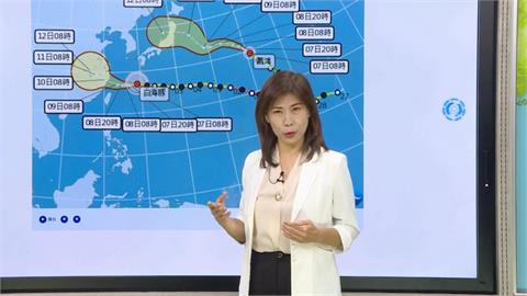 快新聞／「白海豚」西行強度減弱了！氣象署14:30發海警