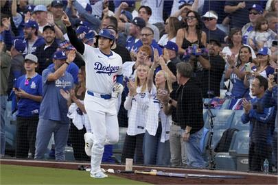 MLB(影)／大谷翔平再創道奇隊史紀錄！單一系列賽17次上壘