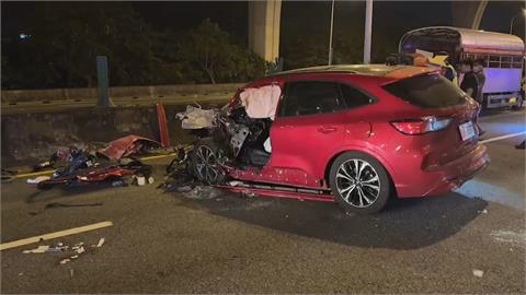 貨車國道故障　駕駛下車察看遭後車追撞亡