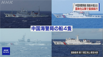 中國海警船連111天進入釣魚台海域 2012年以來最長