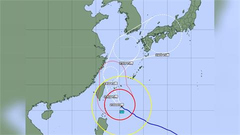 「薔琵」估北轉逼近日本  東北秋田受滯留鋒面影響暴雨