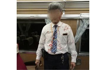快訊／旅客攻擊台鐵列車長 頭部濺血緊急送醫