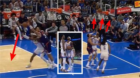 NBA(影)／SGA無言！太陽狄龍上演「神奇反彈球」　浮誇得分網狂刷：從來沒看過