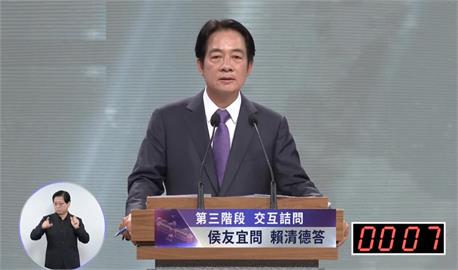 總統辯論會／柯文哲談及農地爭議落淚　賴清德：柯應是有感父母的關心照顧