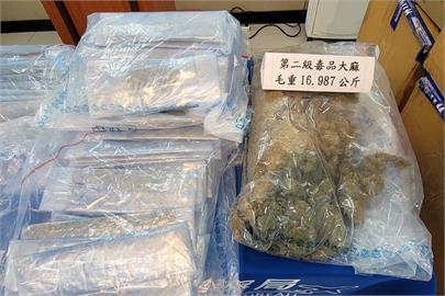 快新聞／男子購買泰國大麻近17公斤空運來台　航警局設伏逮人