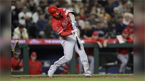 MLB(影)／四百轟聽牌！「天使神鱒」苦等超過一個月　終結125打席全壘打荒