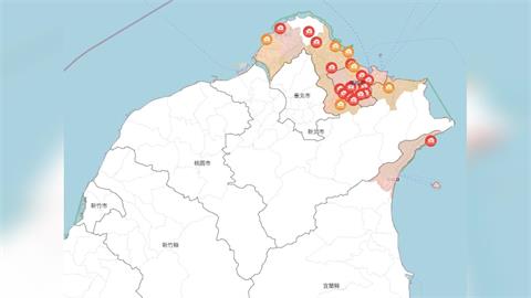 快新聞／大雷雨炸北台！新北、基隆、宜蘭列淹水警戒　範圍一次看