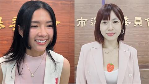 這畫面太美！「最兇議員」甜笑登記拚連任　正面交手「正妹網紅」參選人