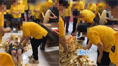 信徒祭改「全身鋪金紙」點火抬走！驚悚畫面曝光嚇壞網：會先沒命