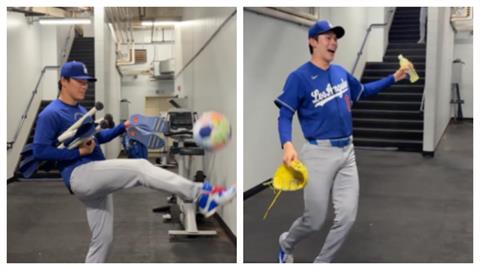 MLB(影)／道奇足球隊？趣味挑戰山本、朗希都不行最強居然是「他」網友直呼超意外
