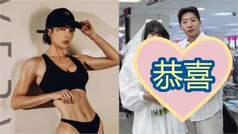 小豬突宣布結婚「一家三口照」不藏了！35歲「金剛芭比」黃沐妍才被拍凸肚