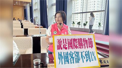 台中購物節喊「國際化」破功？綠議員轟：外國客占比不到1%