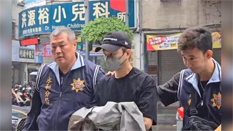 閃兵案延燒！Energy張書偉雨中被押下車　雙手上銬沉默步入分局