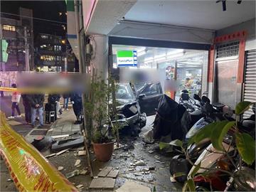 快新聞／又是喪屍菸彈！北投轎車暴衝撞17部車又撞進超商　車內驚見依托咪酯菸彈