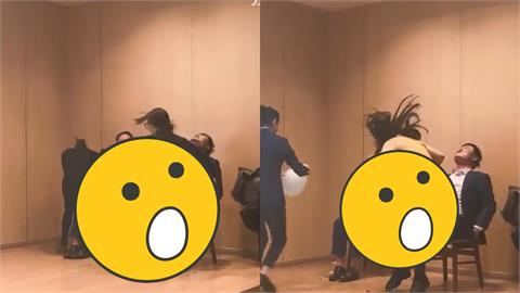 中國尾牙影片瘋傳！公司整排正妹玩「坐破氣球」男老闆被壓超嗨　兩派論戰