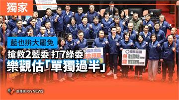 藍也拚大罷免　搶救2藍委打7綠委　樂觀估「單獨過半」