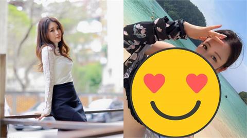 海邊「中空暗黑正妹」竟是麻衣！46歲帶兒「出國大解放」羞喊：我也是學生