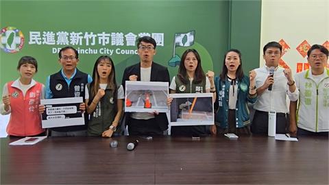 地下室成水濂洞！竹市慈雲空橋施工鄰損　議員轟市府避重就輕