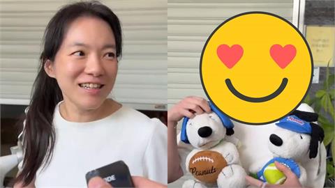 陳幸妤才認「超愛史努比」七夕秒被狂寵！「霸氣左擁右抱」表情萌暈網：極度開心