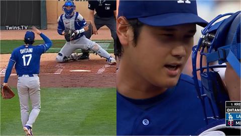 MLB(影)／投捕搭出火氣！大谷翔平「爆氣拍頭」ABS打臉　捕手「下場秒約談」