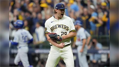 釀酒人終結者梅吉爾頂住壓力幫助球隊3比2奪勝。(圖／美聯社)