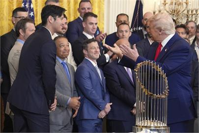 MLB(影)／冠軍道奇訪問白宮見總統川普　大谷翔平:這是莫大的榮幸