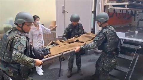 漢光41號演習！　第五作戰區演練戰傷救護及戰場轉運
