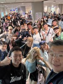蔡其昌率應援團出發東京　網見"反指標國師"台南Josh！