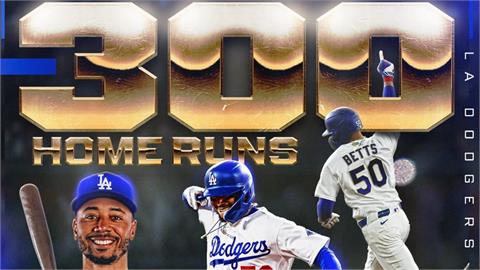 MLB(影)／比大谷還快！道奇「木屐」首打席締300轟里程碑　打者翔平仍停在M3