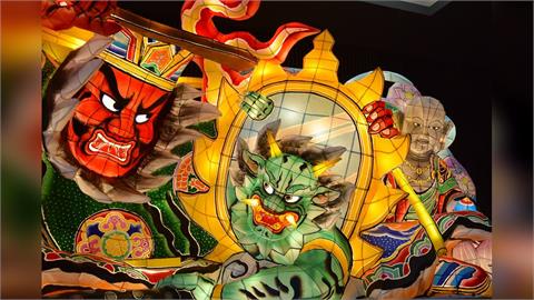 巨型睡魔燈籠霸氣上街　「青森睡魔祭」華麗登場