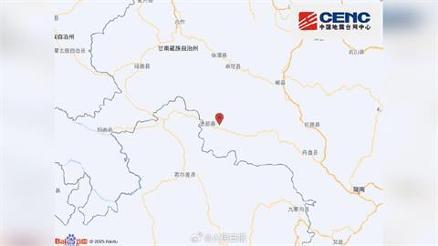 最新／中國甘肅5.5極淺層地震！USGS「黃色預警」　蘭州、西安都有感