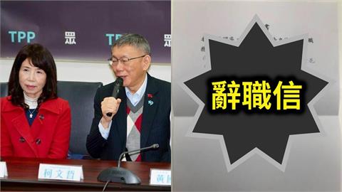 陳昭姿自爆沒簽兩年條款「辭職書曝光」！確有柯文哲親寫「代孕條款+親簽」