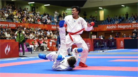 亞運／等了3年終於圓夢！石政中空手道男子67公斤摘下銅牌
