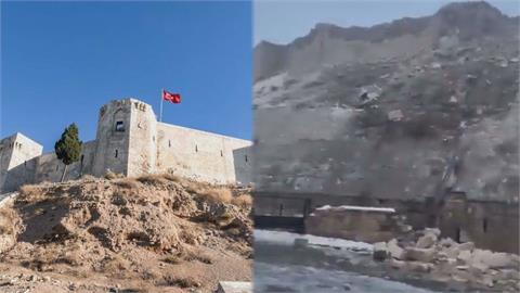 世界遺產毀了！土耳其強震「震垮千年古堡」　石牆滾落慘況曝光