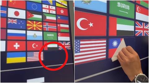 大馬機場看板藏「神祕貼紙」撕開竟是台灣國旗！當地人揭真相：敷衍中國人啦